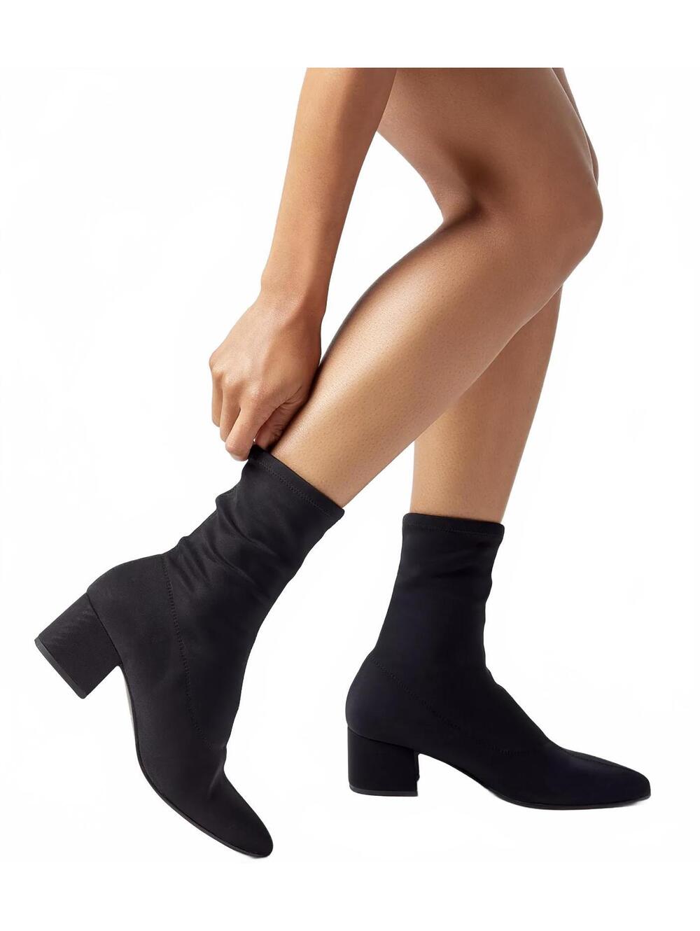 Vagabond MYA Stretch Sock Bootie Black Fabric Size 5.5 / 36 EU